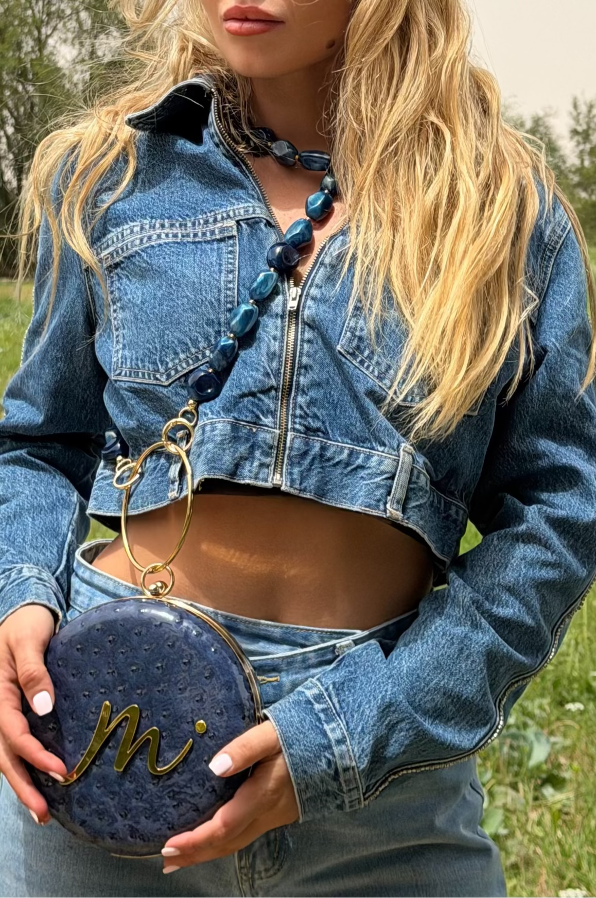 Mar Chainé Petrol Blue